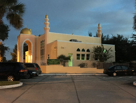 Masjid Taqwa Kissimee Florida Exterior at Night